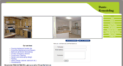 Desktop Screenshot of danteremodeling.com