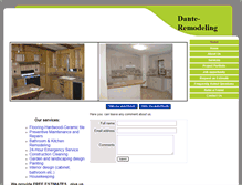 Tablet Screenshot of danteremodeling.com